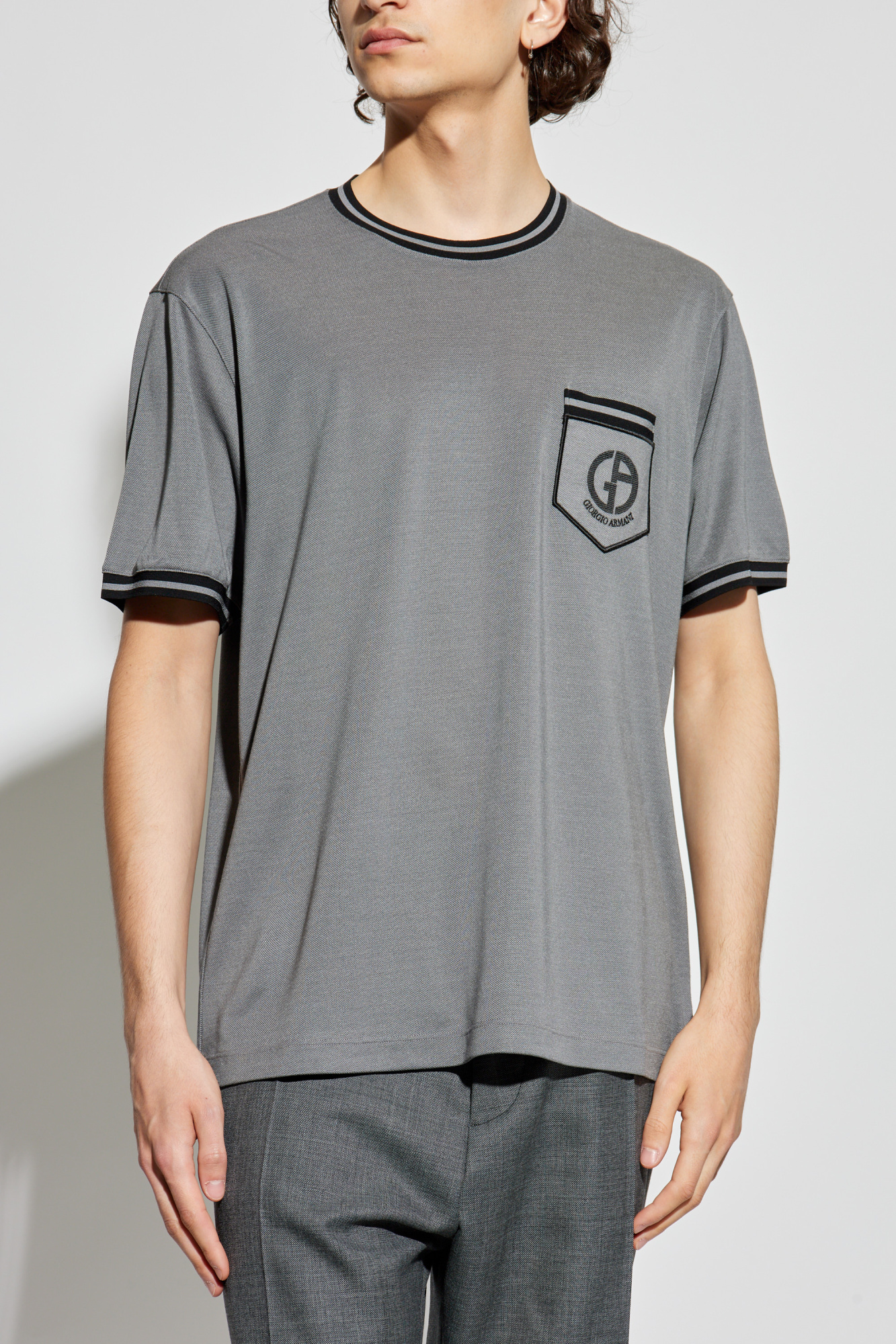 Giorgio Armani T-shirt with pocket | Men's Clothing | Vitkac